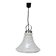 1970s Czechoslovak Adjustable Mid-Century Bell Form Glass Pendant Lamp