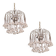 Set of 2 Julia Roberts, Vintage White Murano Chandelier, 1980s