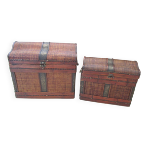 Paire de coffres, rangements,