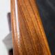 Pair of Scandinavian teak leather armchairs