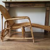 Rattan lounge chair