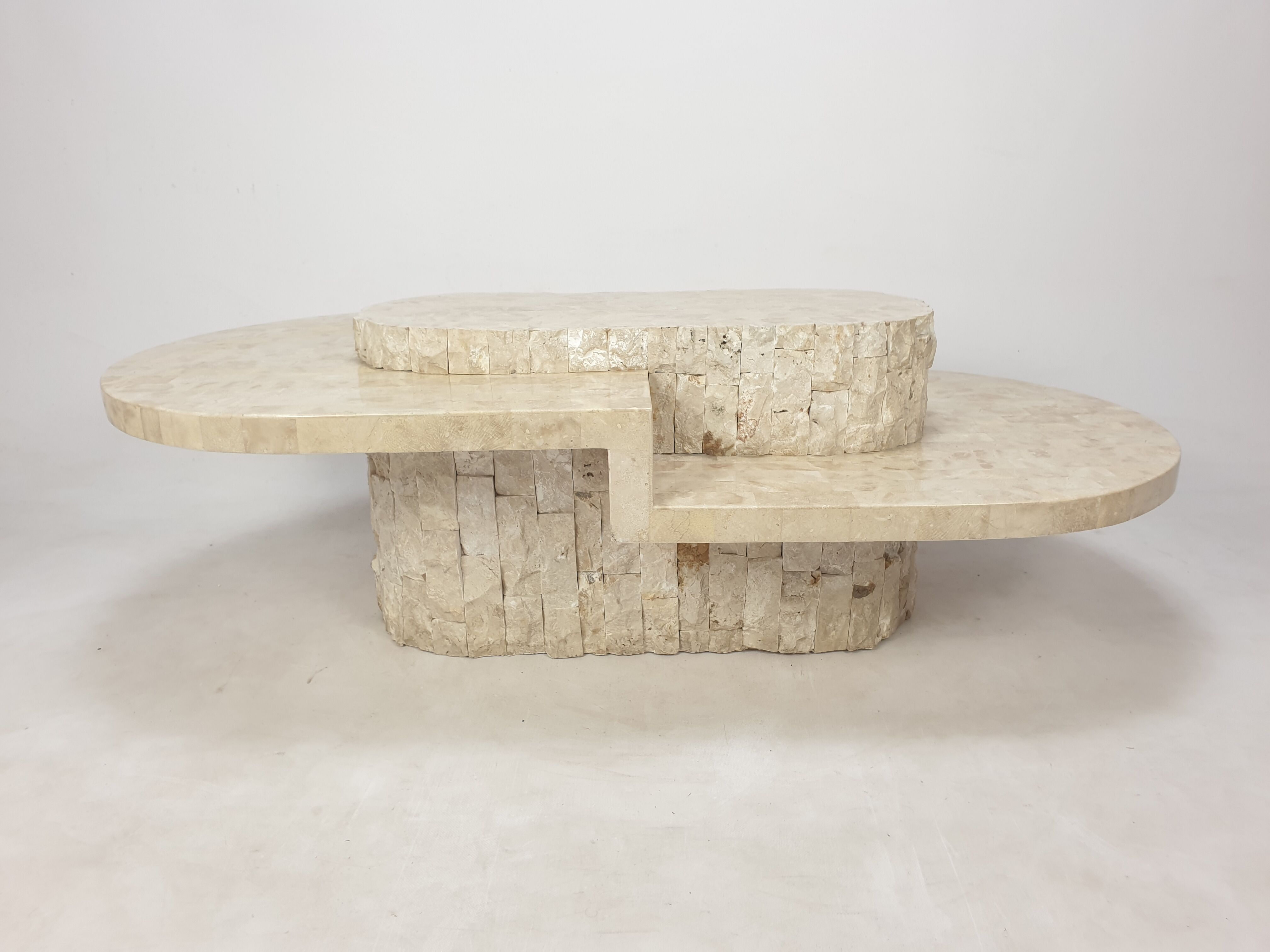 Magnussen Ponte Mactan Stone Coffee Table, 1980s