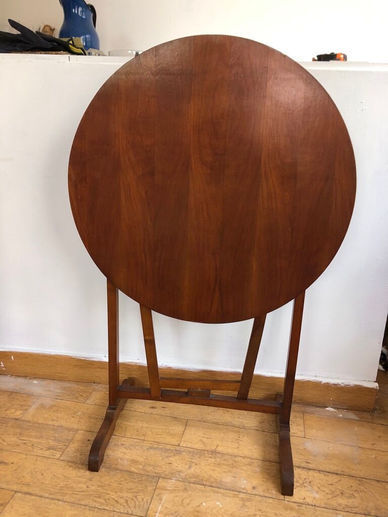 A folding table in cherry tree called a winemaker