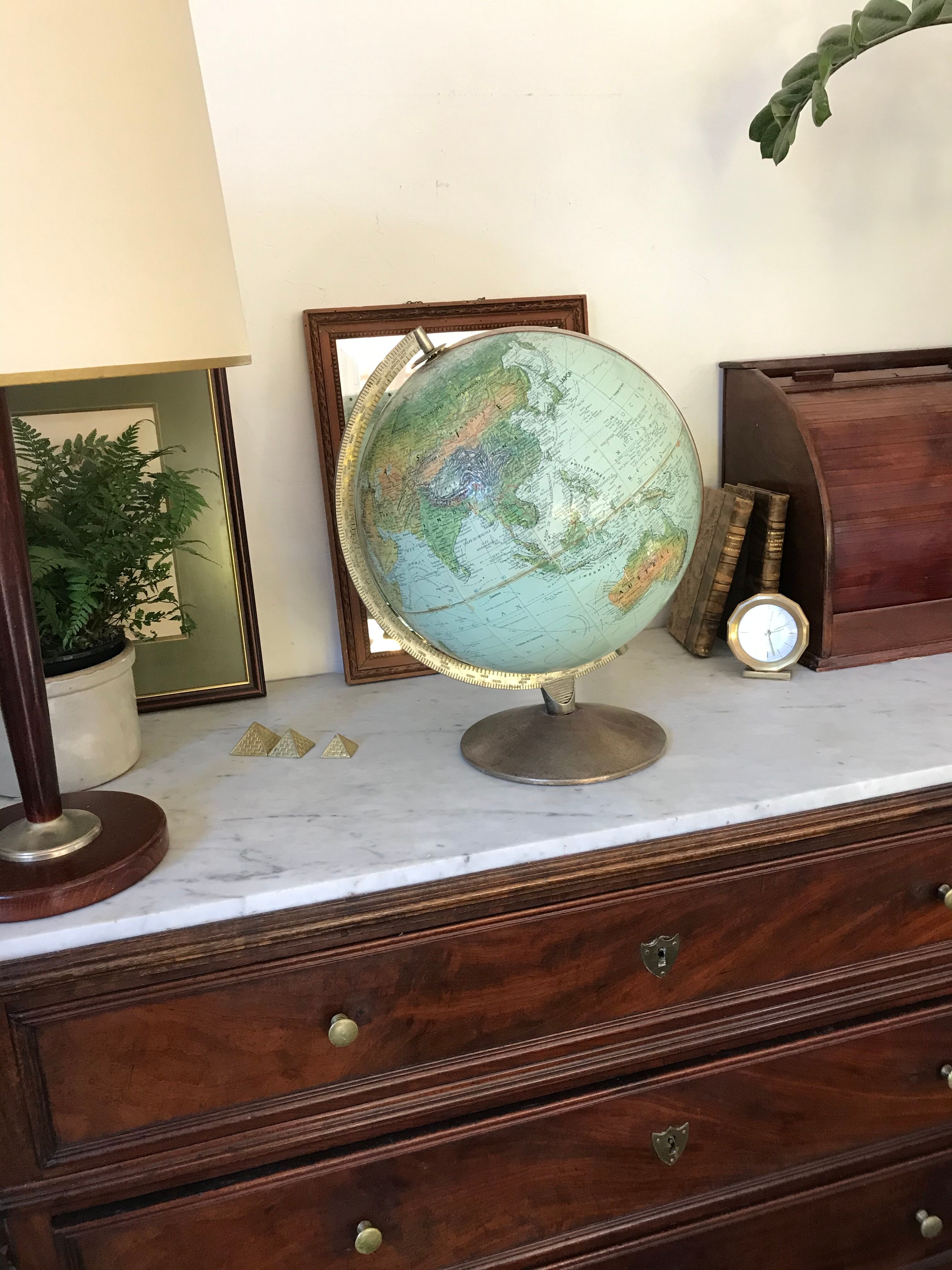 Earth Globe Scan-globe A/S Denmark 1950s