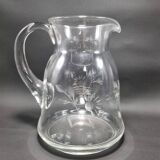 Chiseled decor pitcher