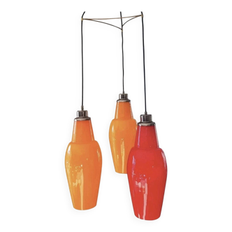 Lustre Cascade Vintage Verre Murano par Gino Vistosi, Italie Années 60