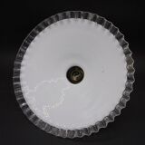 White opaline wall light