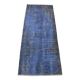 Small Blue Vintage Handknotted Rug