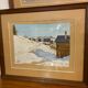 Watercolor by Jean Dorville. View of Megève