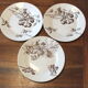 3 plates with hors d'oeuvre in Terre de Fer HB Choisy bird decoration
