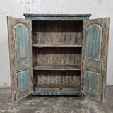 Ancienne armoire du Rajasthan en teck birman