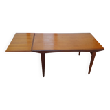 Scandinavian style extendable teak table