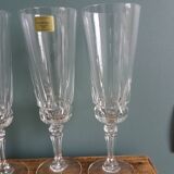 Set of 6 Luminarc champagne flutes from Arques glassworks