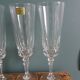 Set of 6 Luminarc champagne flutes from Arques glassworks