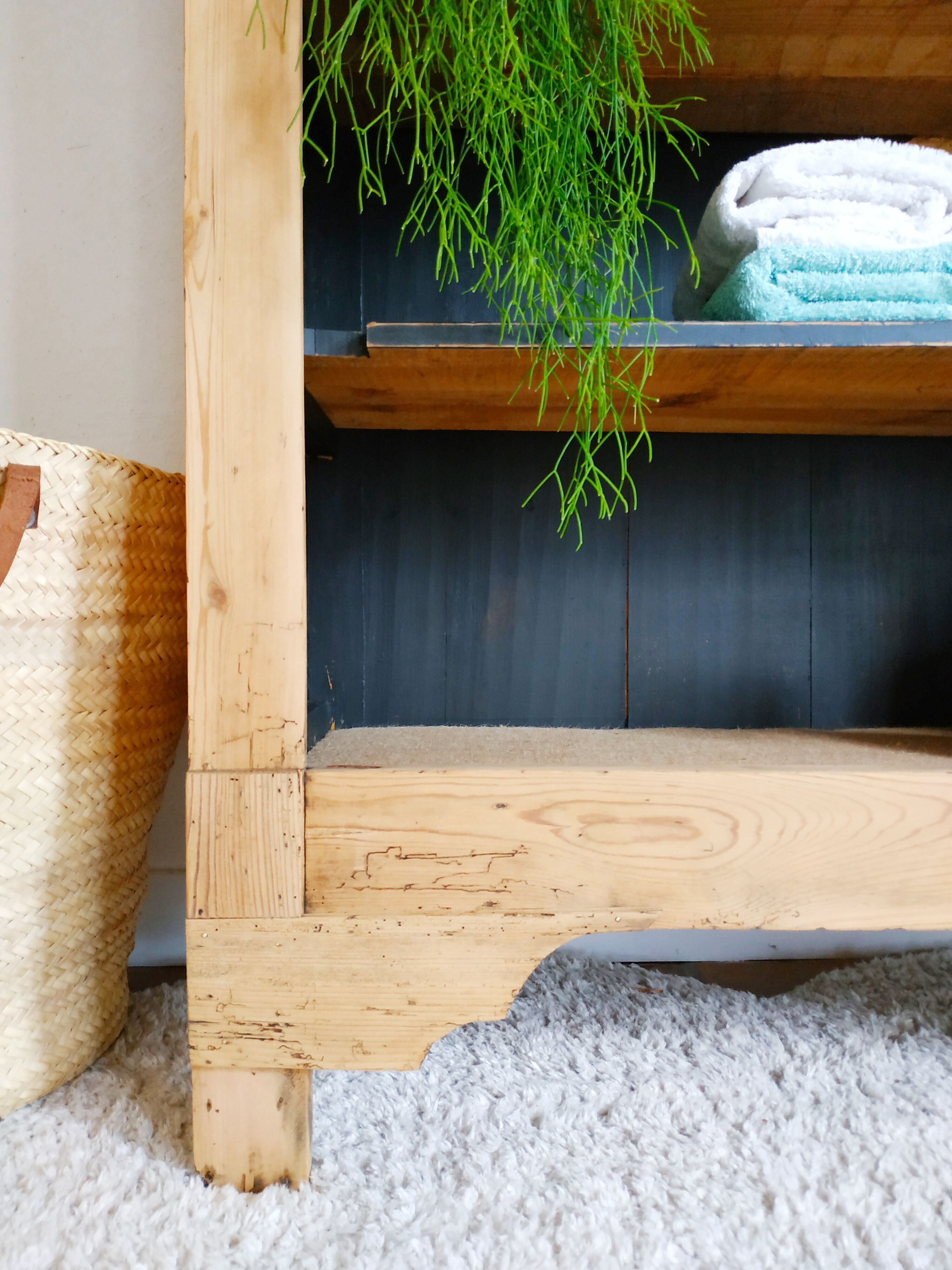 Library- croat in renovated old pitchpin