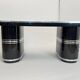 New York Desk in Black Lacquered Metal & Linoleum from Mauser, Germany, 1950