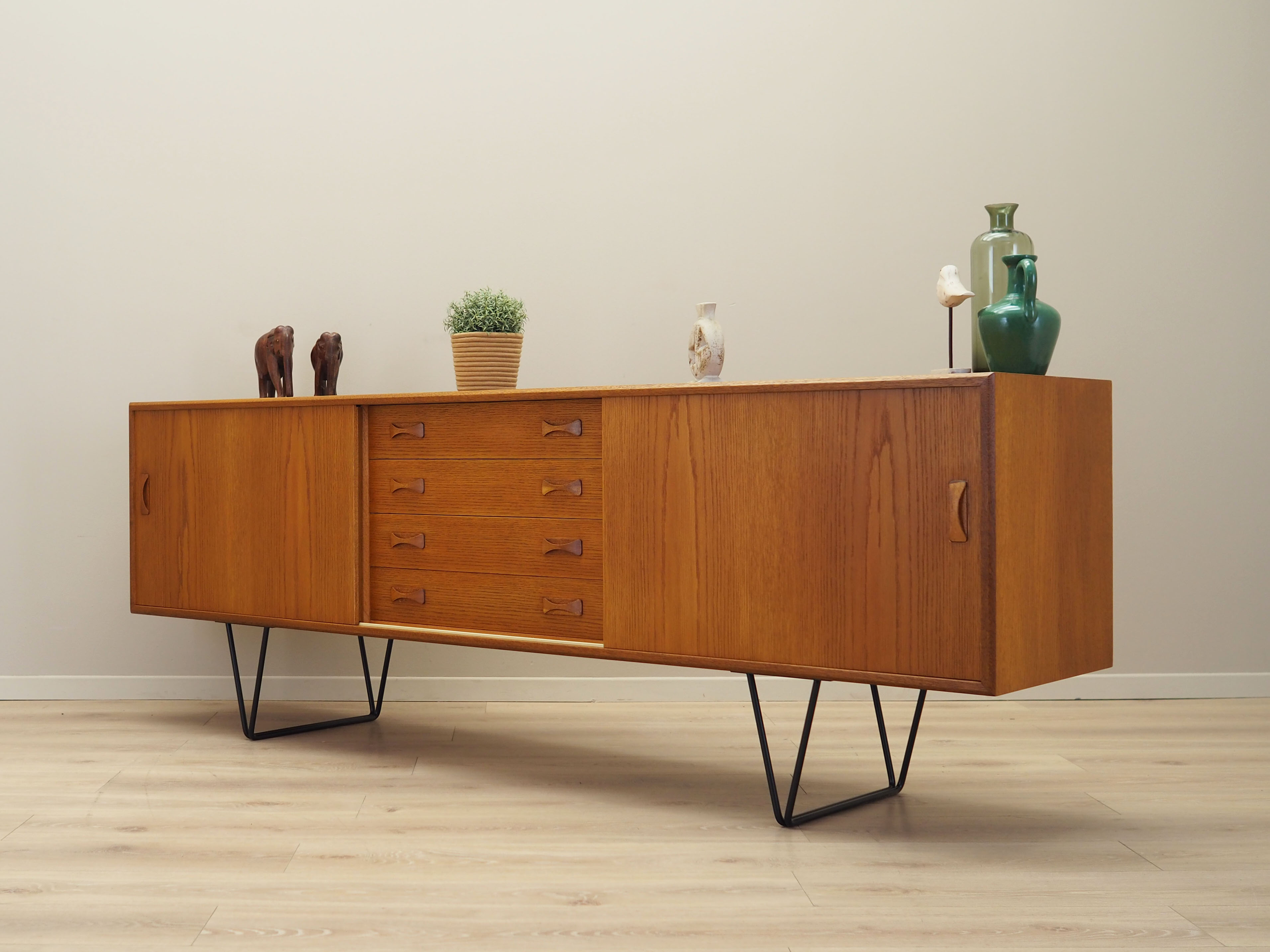 Oak sideboard, Danish design, 1960s, manufactured by Clausen & Søn