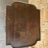 Table d’appoint marquetée sellette style Napoléon III bois effet bambou