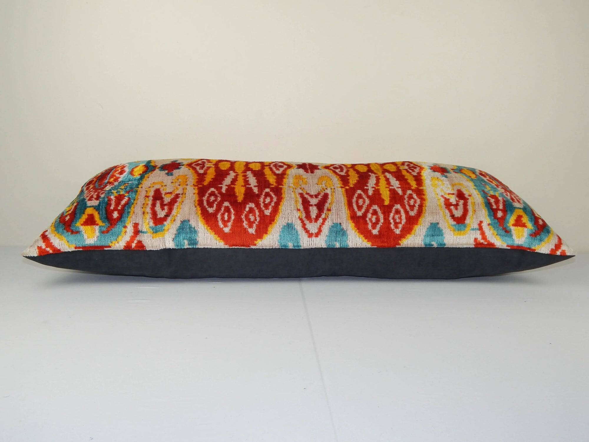 Vintage ikat cushion cover 107x41 cm