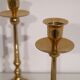Lot of vintage Scandinavian brass candlesticks