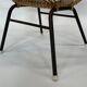 Chaise vintage en rotin par Dirk van Sliedregt Rohe Noordwolde 1960 aux Pays-Bas