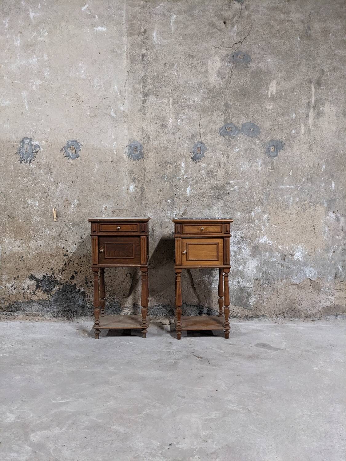 Pair of art deco bedside tables