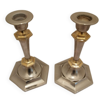 Art deco candle holders