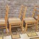 Quatre chaises bois vintage 1970
