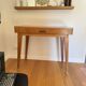 Vintage wooden desk from the 50s and 60s, made in France