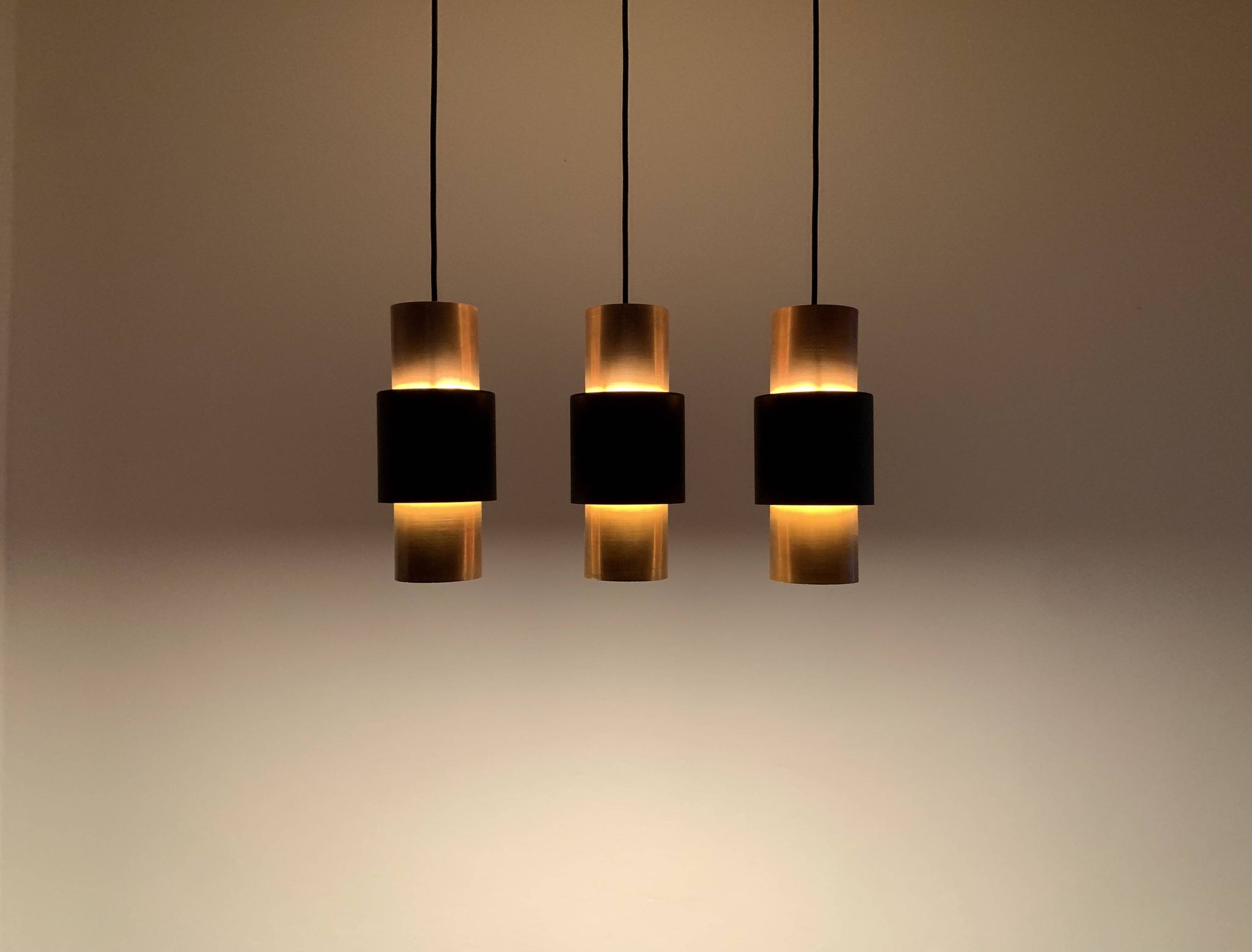 Danish Copper Cascading Lamp