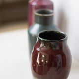 Vase en grès couleur sang de boeuf