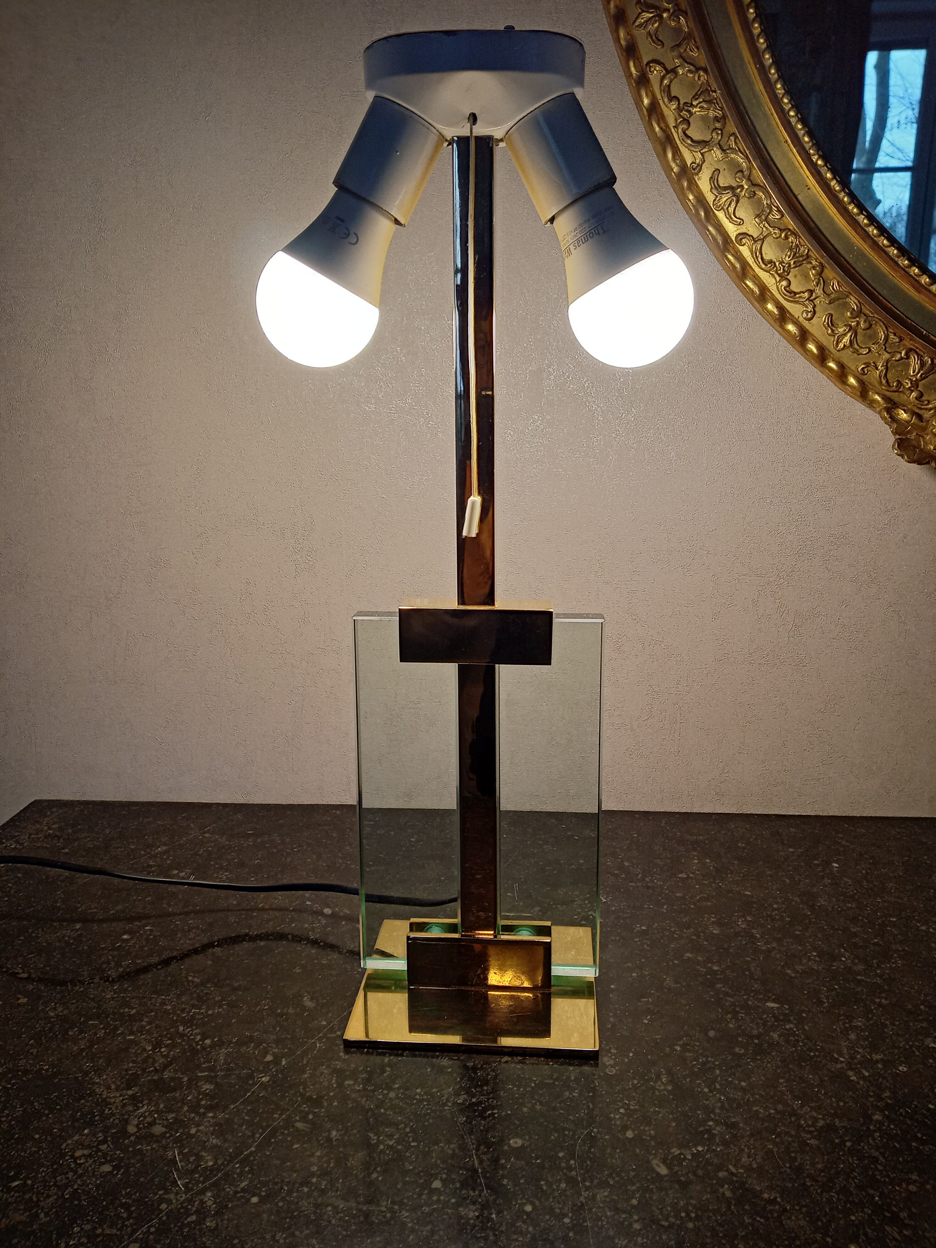 Pied de lampe années 80