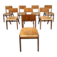 8 vintage Casala stackable dining chairs