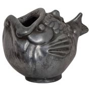Just Andersen, fish vase in pewter, Denmark, 1930s