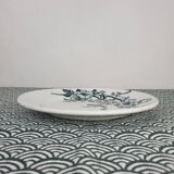 Plat en faïence Creil & Montereau modèle Rosa XIXème