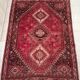 Handmade Persian Shiraz rug 292x220cm