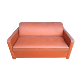 Skai orange convertible sofa 1950s