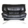 Post modern black leather armchair, Italy 1980 's