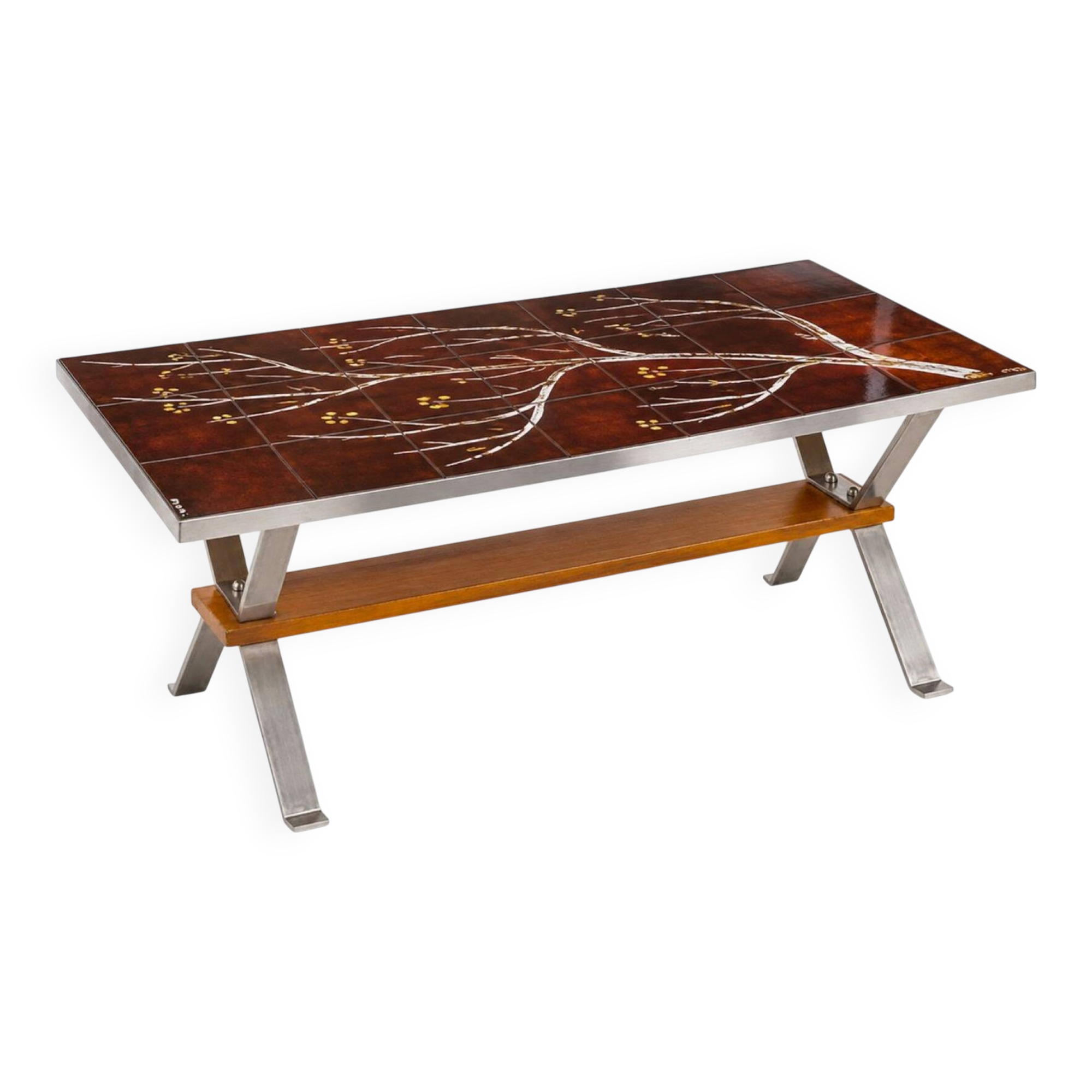 Table basse en céramique Aoni pour Adri - Belgique, année 1970