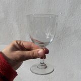 5 cut crystal stemmed glasses