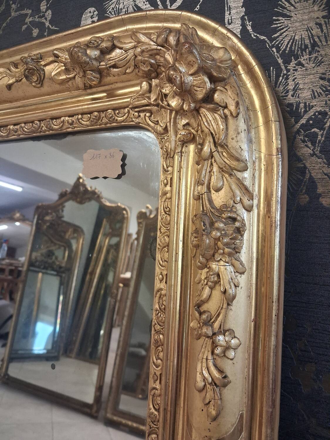 Mirror from the Restoration period 117x86