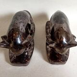 Pair of bookends 1960s Stylised Bull