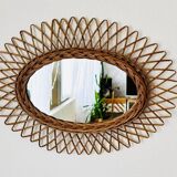 Wicker mirror