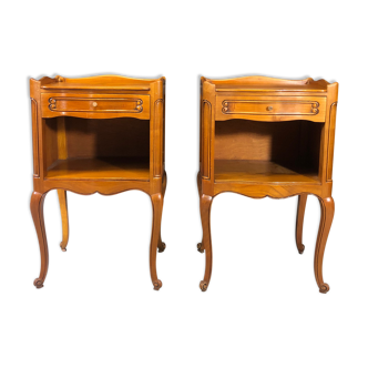 Pair of wooden bedside tables