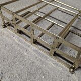 Vintage modernist brass magazine rack 1940