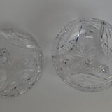 Bohemian cut glass jar 1960s
