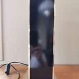 Vintage square black and brass lamp base