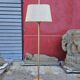 Lampadaire Scandinave en chêne métal et tissus des années 60