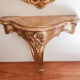 Miroir et console dorées, vintage français