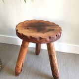 Wooden tripod stool